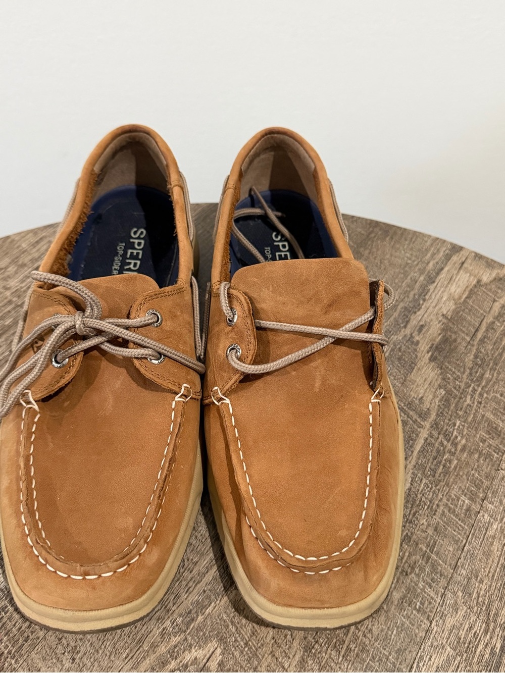 Sperry Men’s Tan Suede Boat Shoes